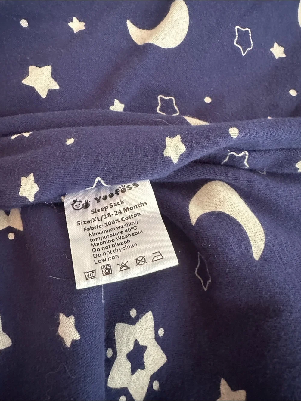 Baby Sleep Sack Set - Navy Star & Moon + Blue Cloud Prints